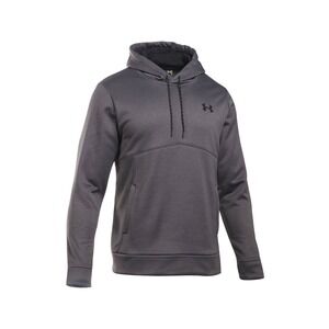 Under Armour Carbon Heather Gray Storm Icon Hoodie Mens Large